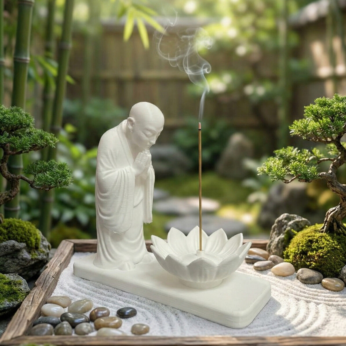 Zen Monk Incense Stick Holder