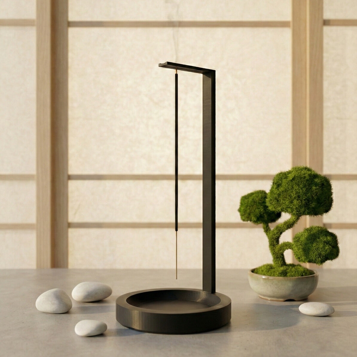 Upside Down Incense Stick Holder with Ash Catcher Tray