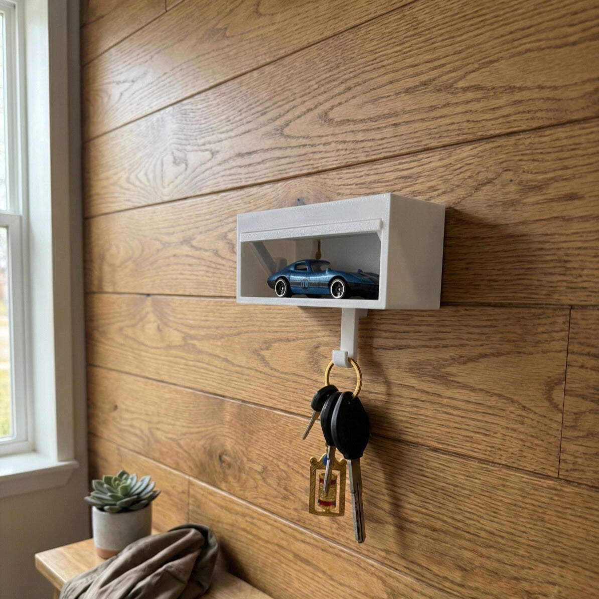 Mechanical Garage Key Holder for Wall