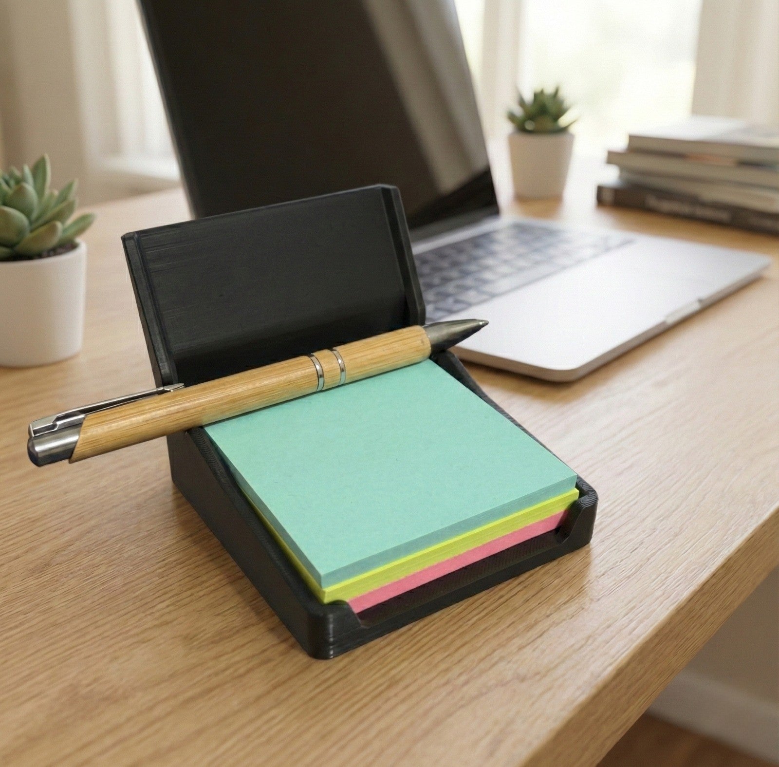 Sticky Note Holder and Pen Rest