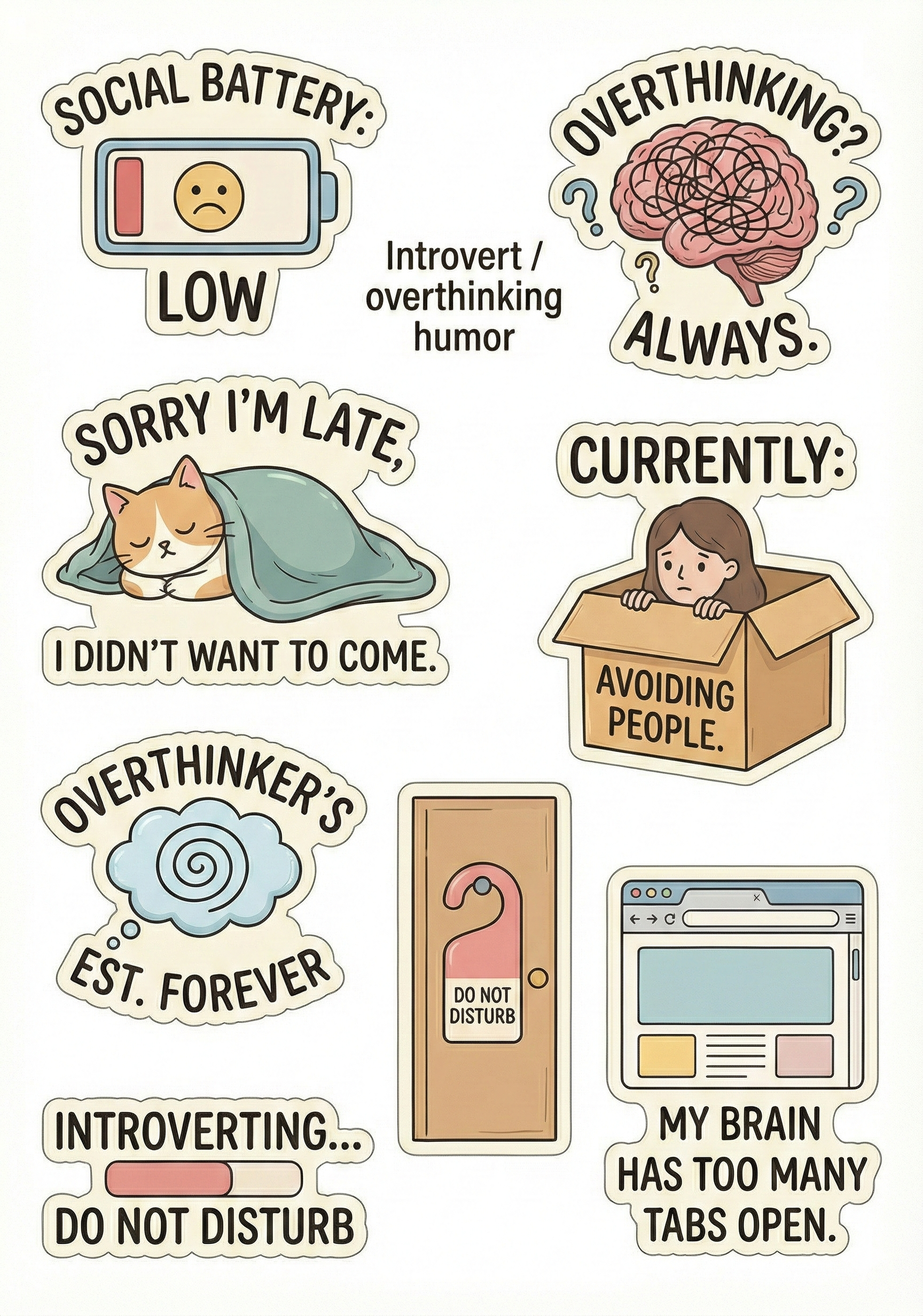 Level Up Wellness and Work Life Balance Sticker Pack