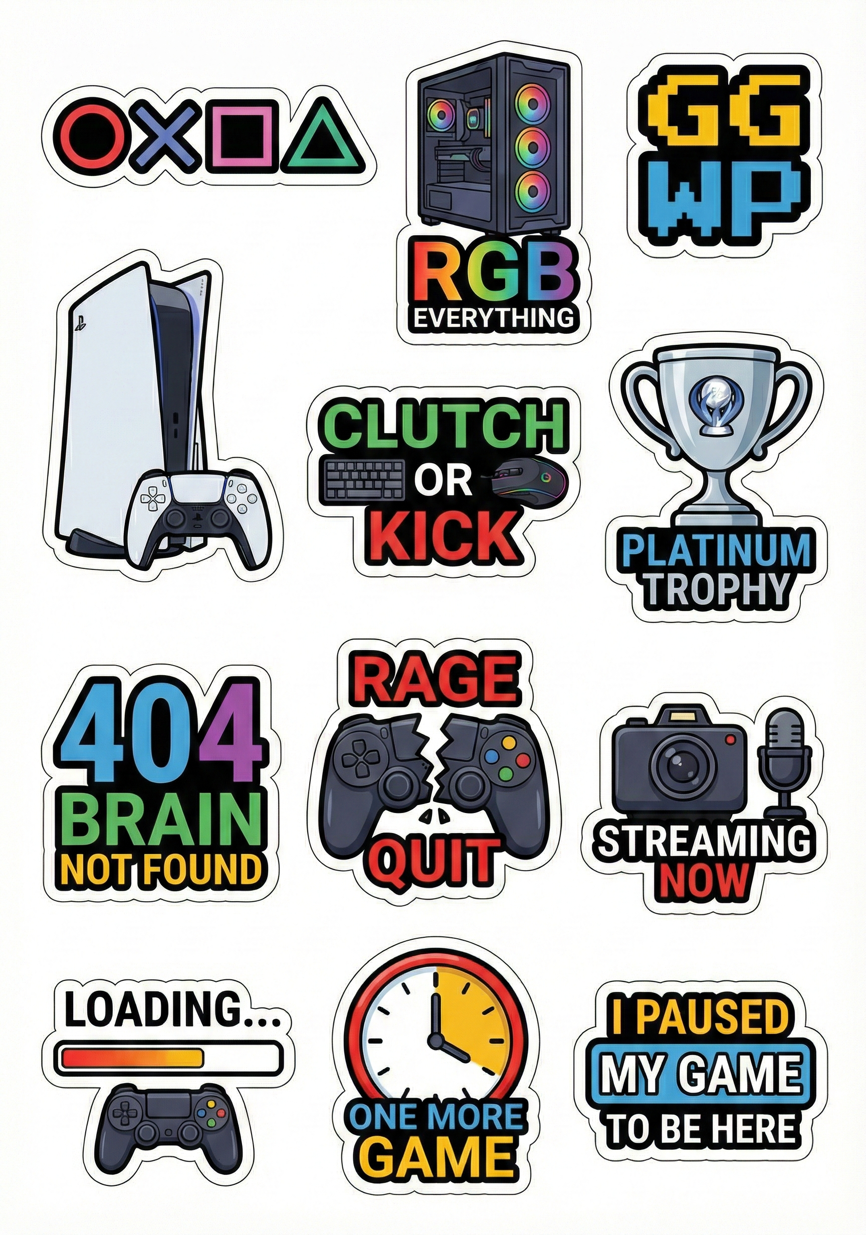 Ultimate Gamer Sticker Pack