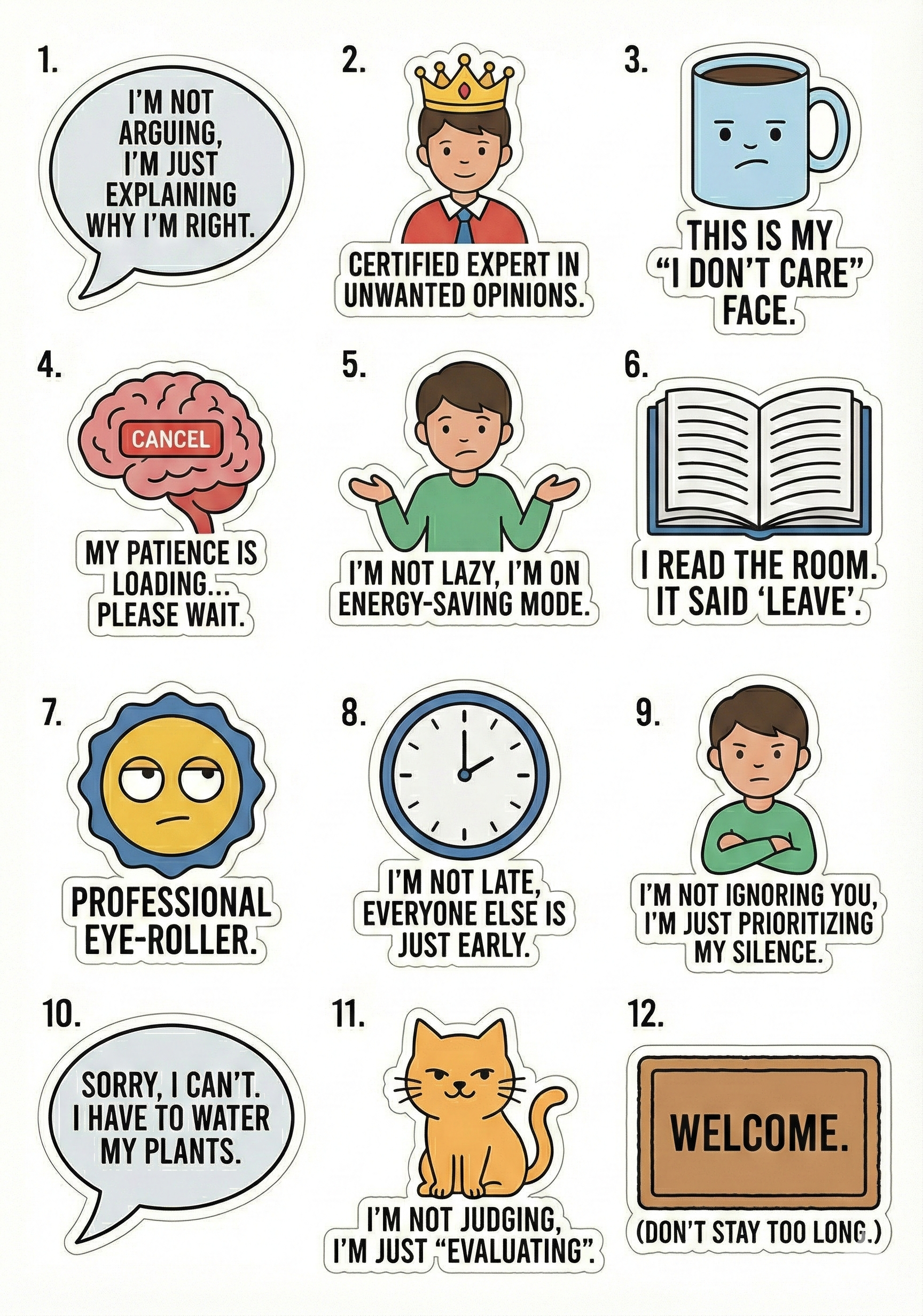 Level Up Wellness and Work Life Balance Sticker Pack