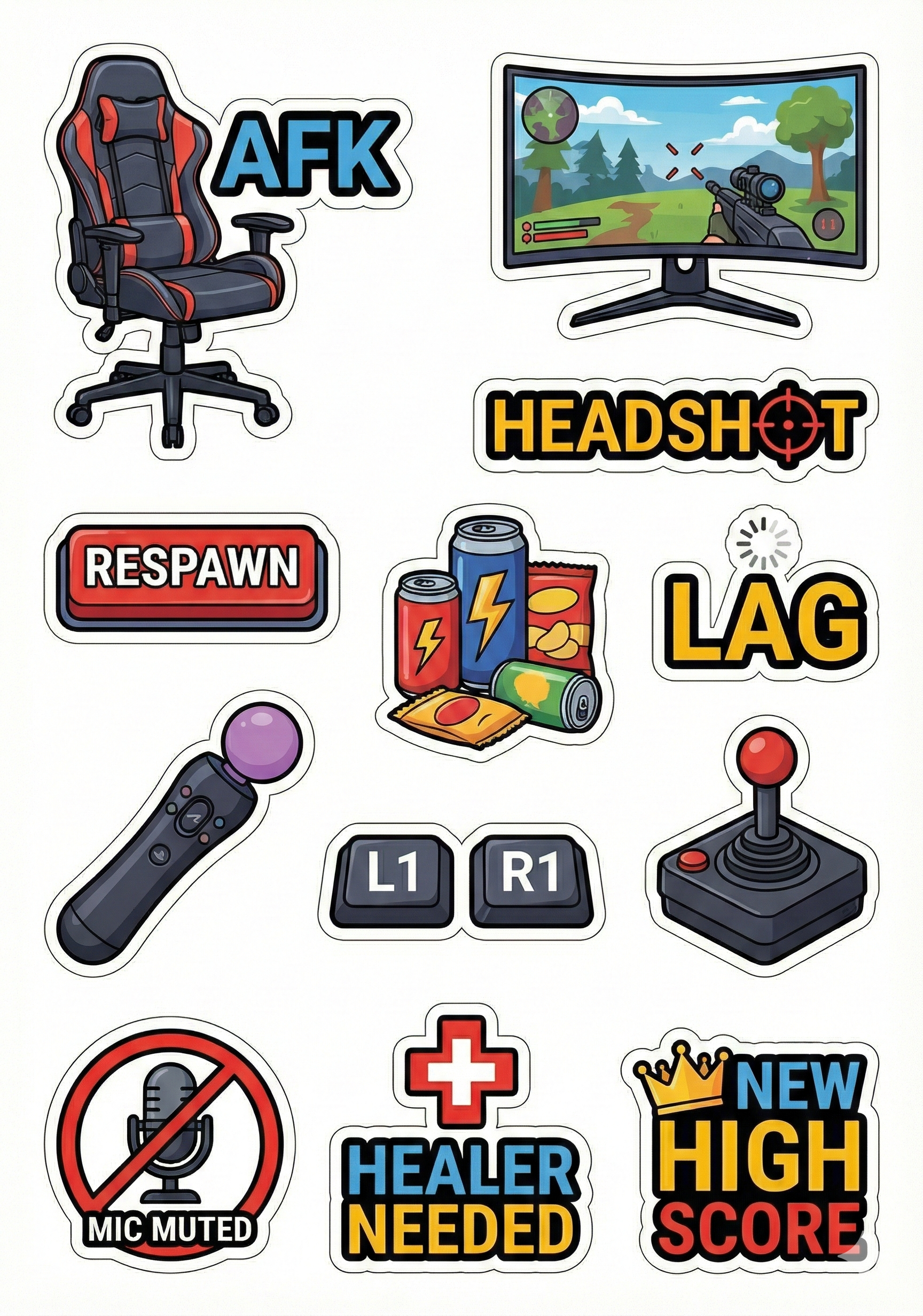 Ultimate Gamer Sticker Pack