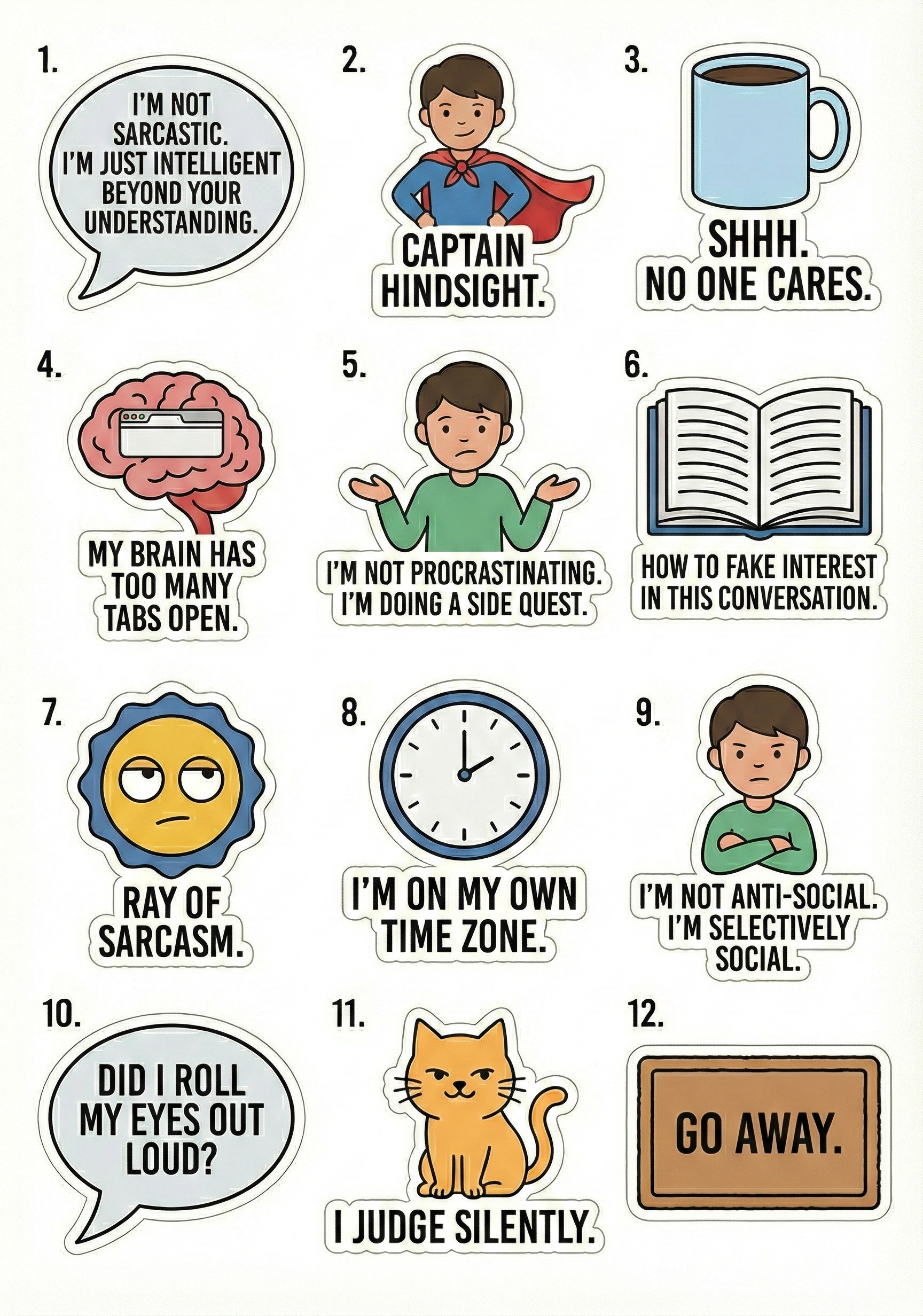 Level Up Wellness and Work Life Balance Sticker Pack