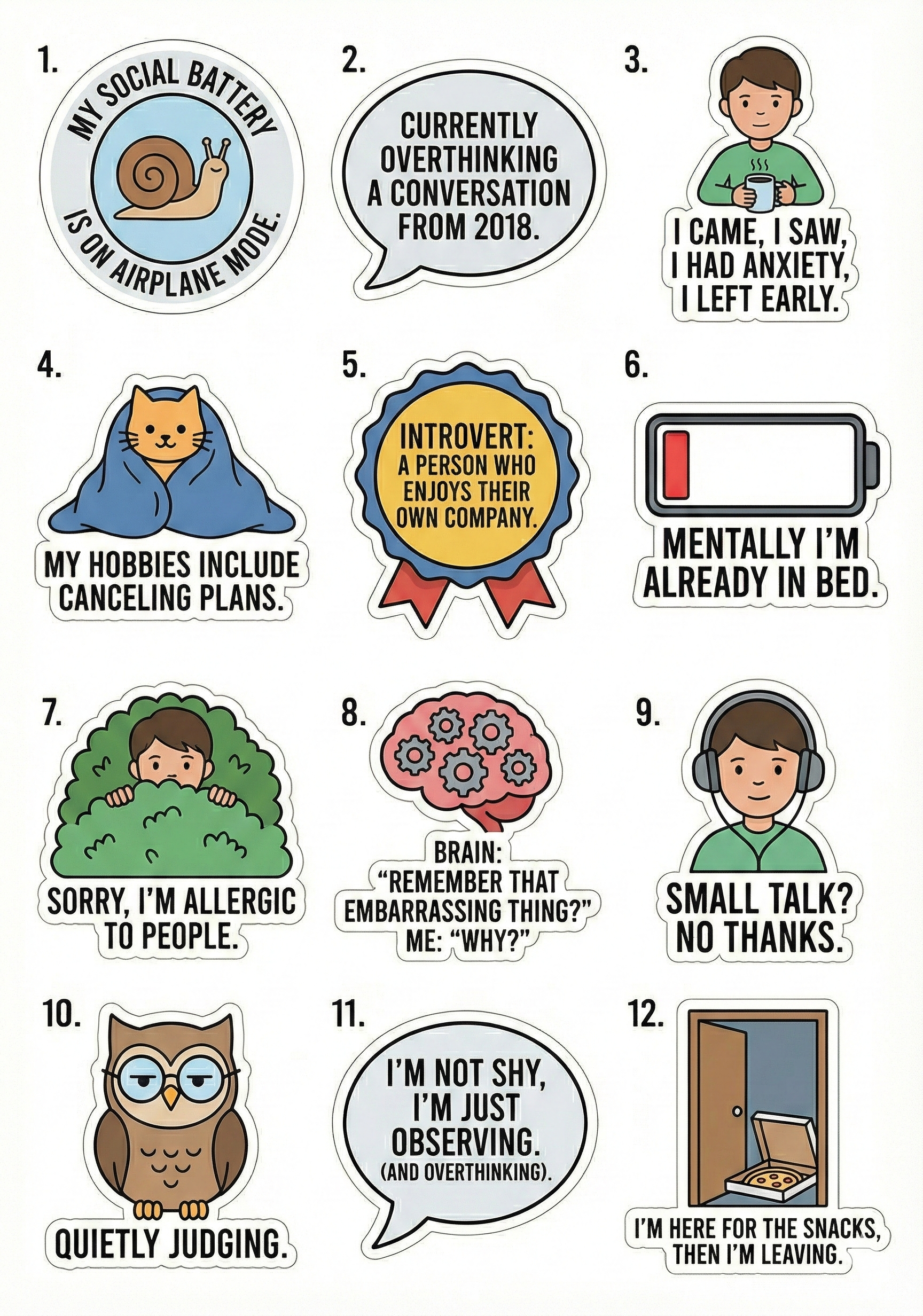 Level Up Wellness and Work Life Balance Sticker Pack