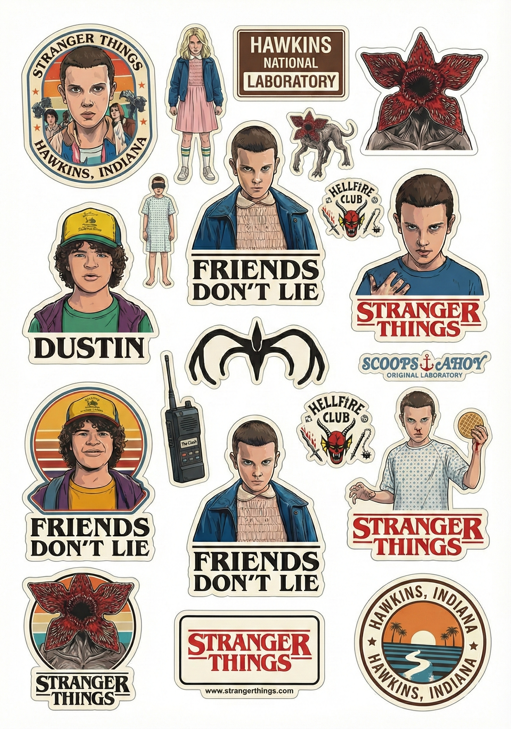 Ultimate Stranger Things Sticker Pack