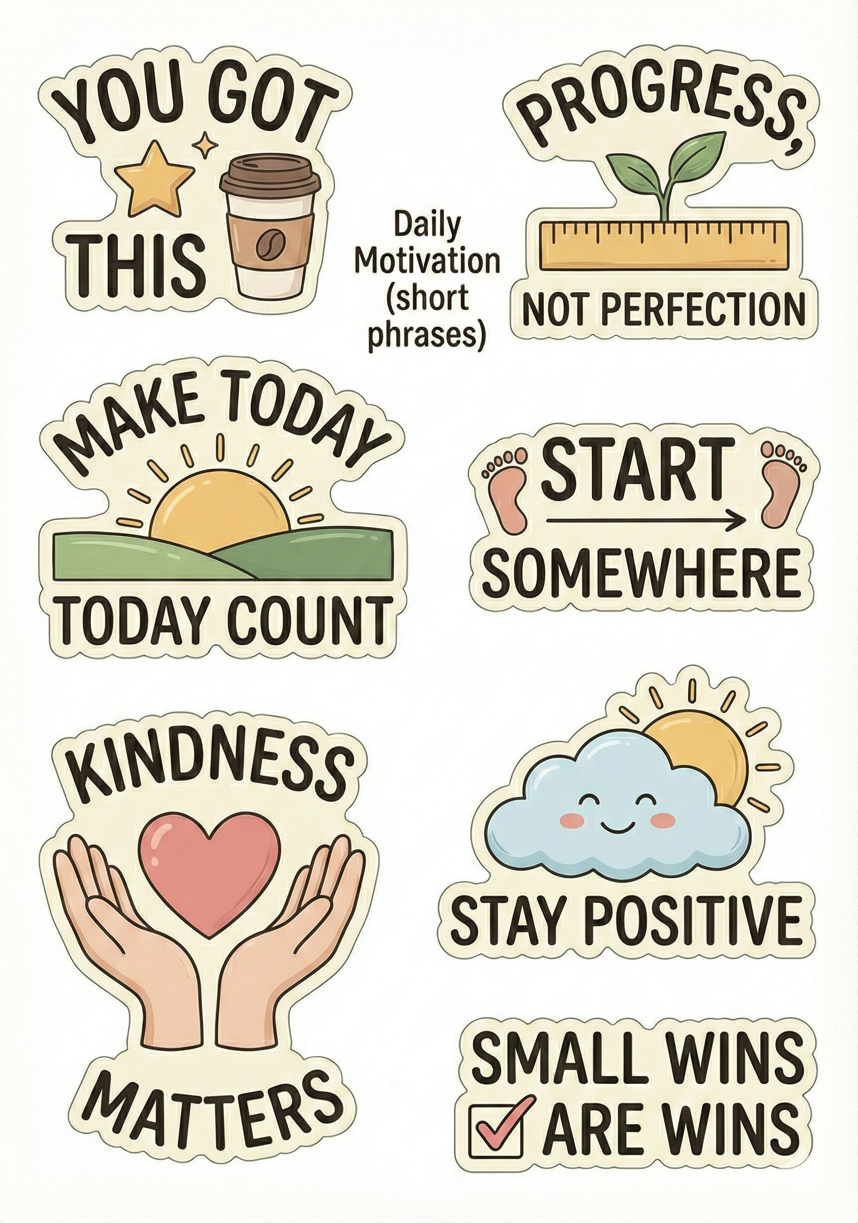 Level Up Wellness and Work Life Balance Sticker Pack