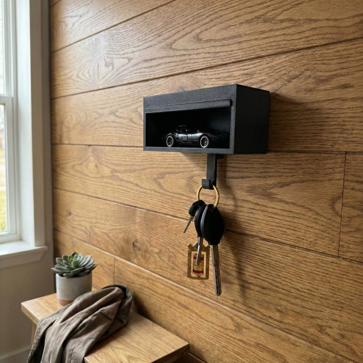 Mechanical Garage Key Holder for Wall