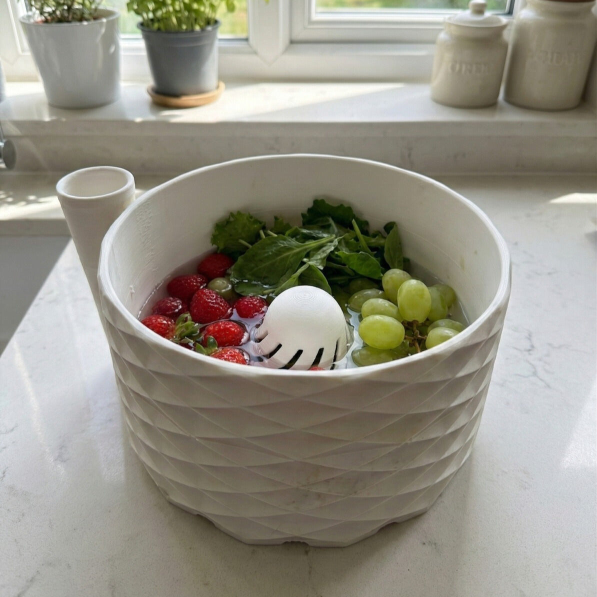 Eco-Stream Geometric Fruit & Vegetable Washer